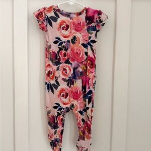 Posh Peanut Multicolor Floral Baby Outfit